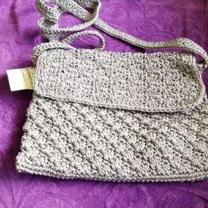 Crochet evening bag
